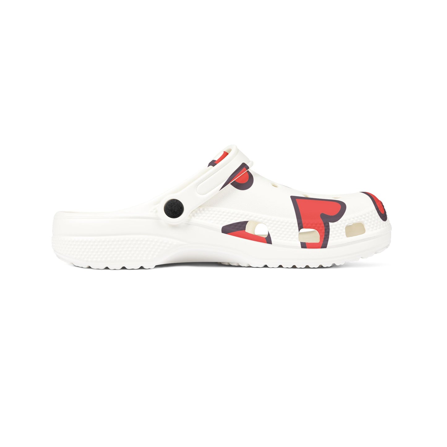 Heart Pattern EVA Foam Clogs - Lightweight Slip-On Garden Shoes