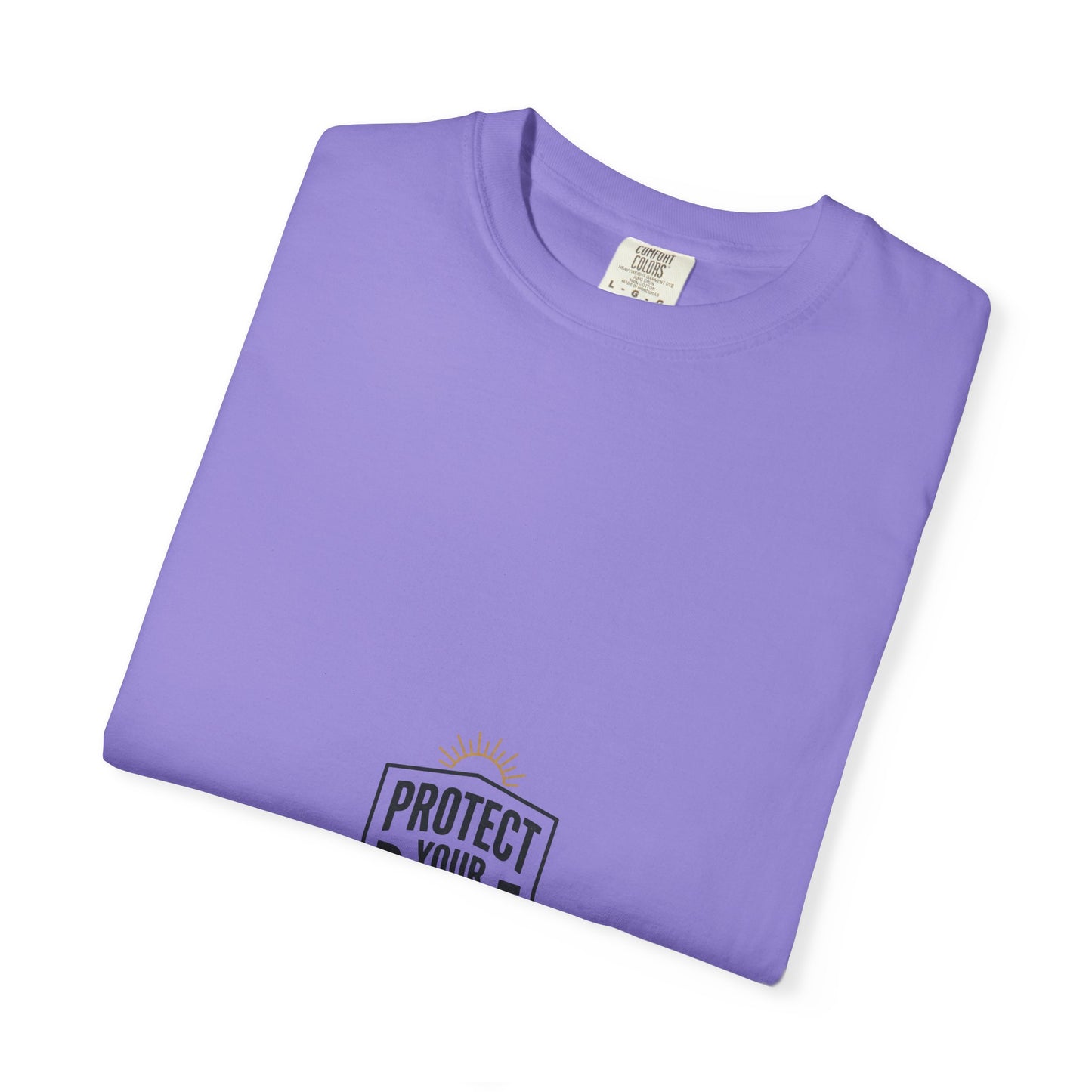 Protect Your Peace T-Shirt — Minimal Shield Graphic, Inspirational Casual Tee