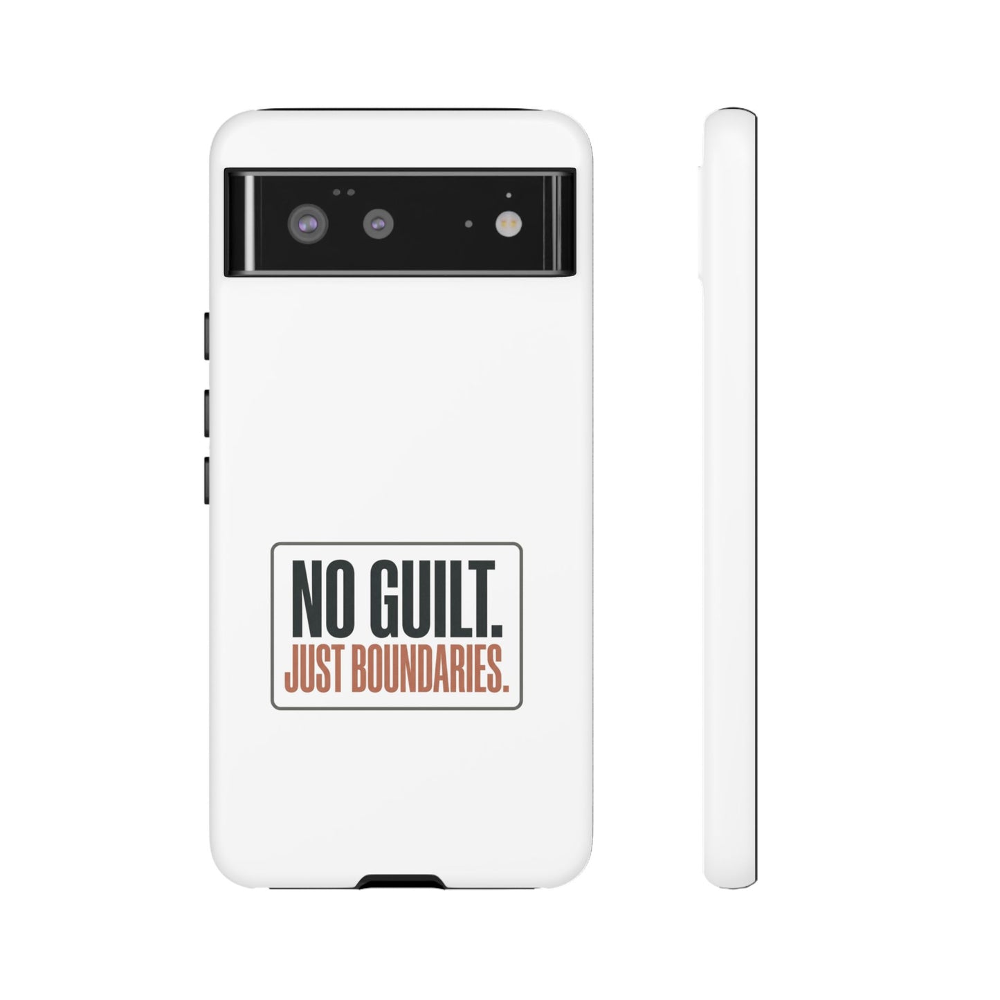 Phone Case — “No Guilt. Just Boundaries.” Motivational Protective Case