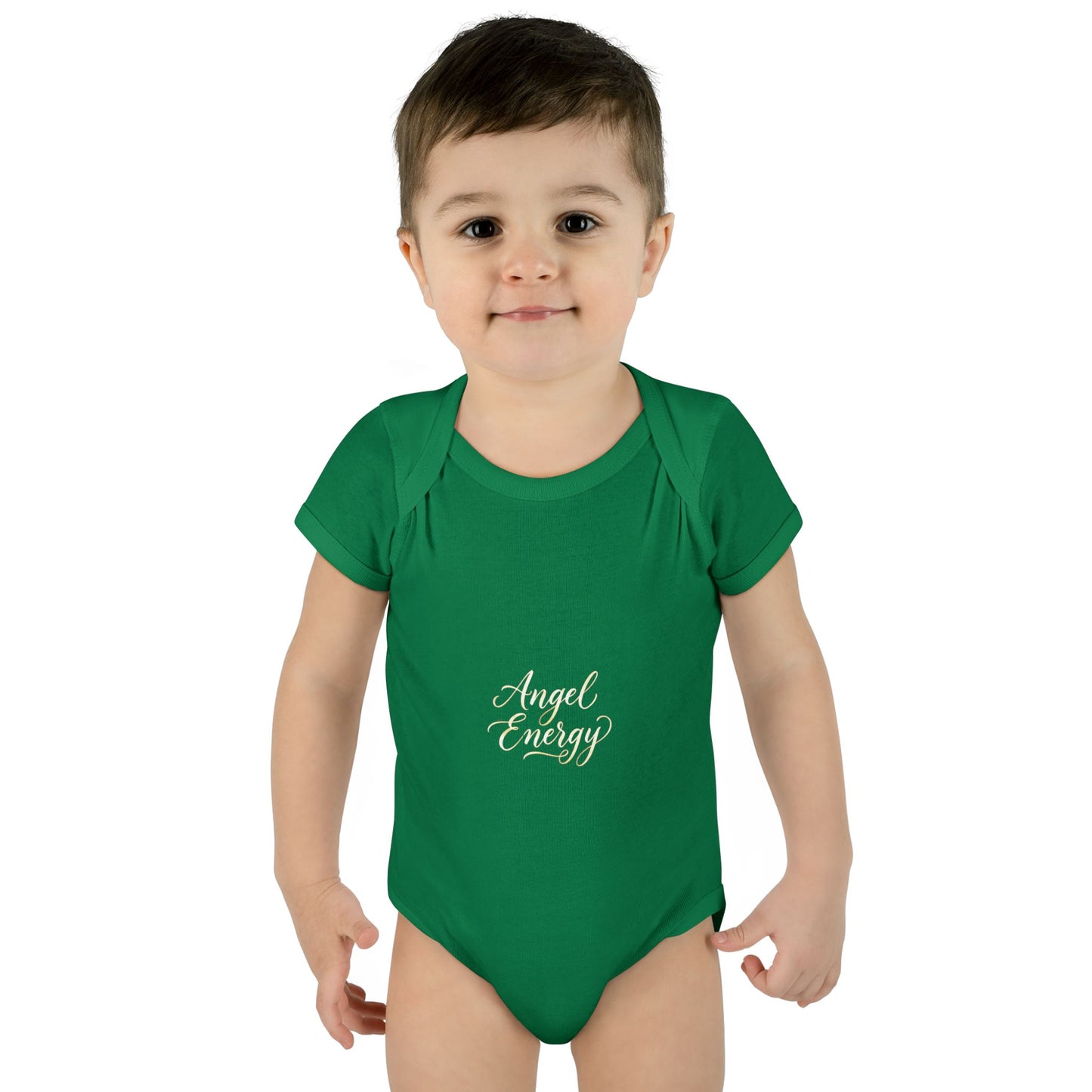 Infant Bodysuit - 'Angel Energy' Cute Baby Onesie (Newborn to 24M)