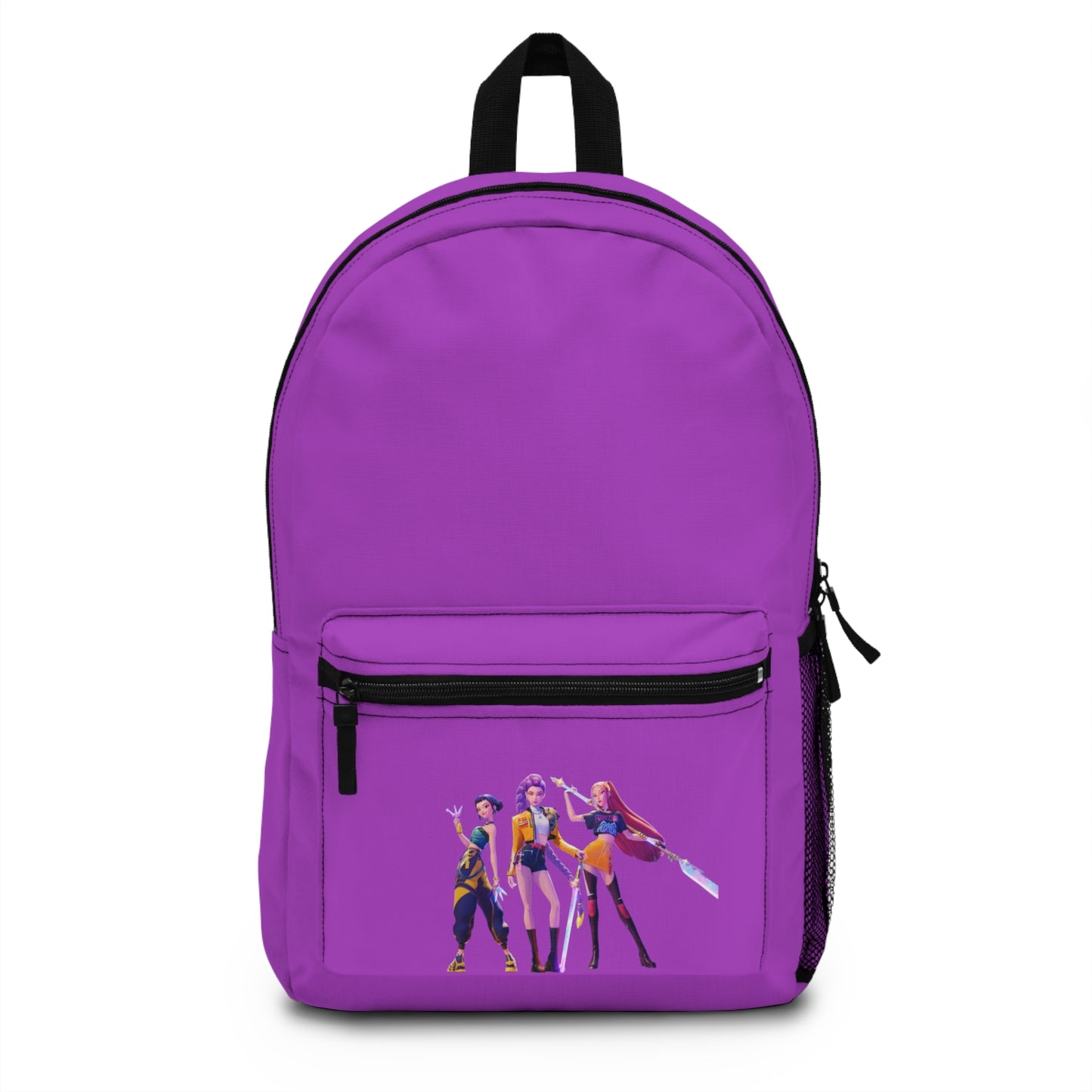 Anime Girl Squad Backpack — Purple Character School Bag
