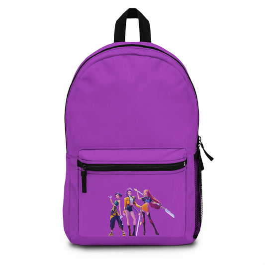 Anime Girl Squad Backpack — Purple Character School Bag