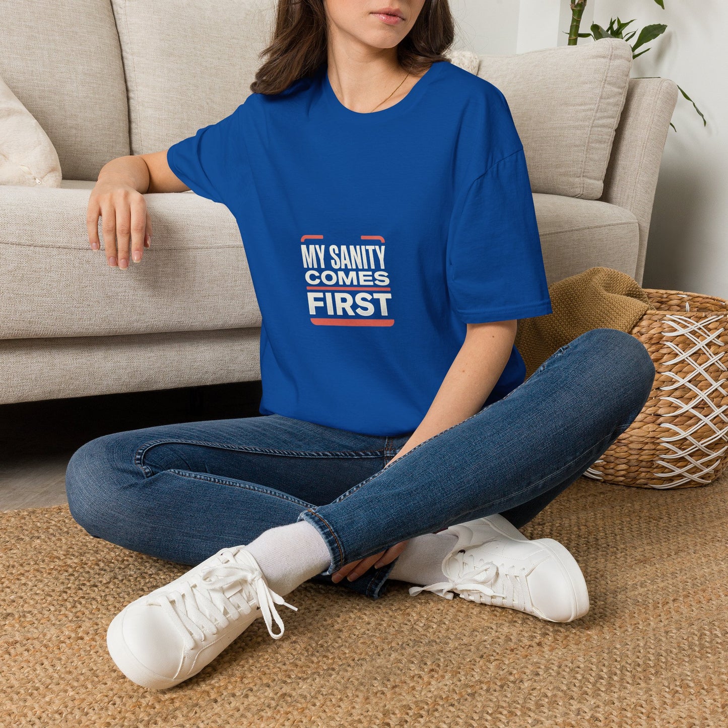 T‑Shirt — Minimal 'My Sanity Comes First' Graphic Tee