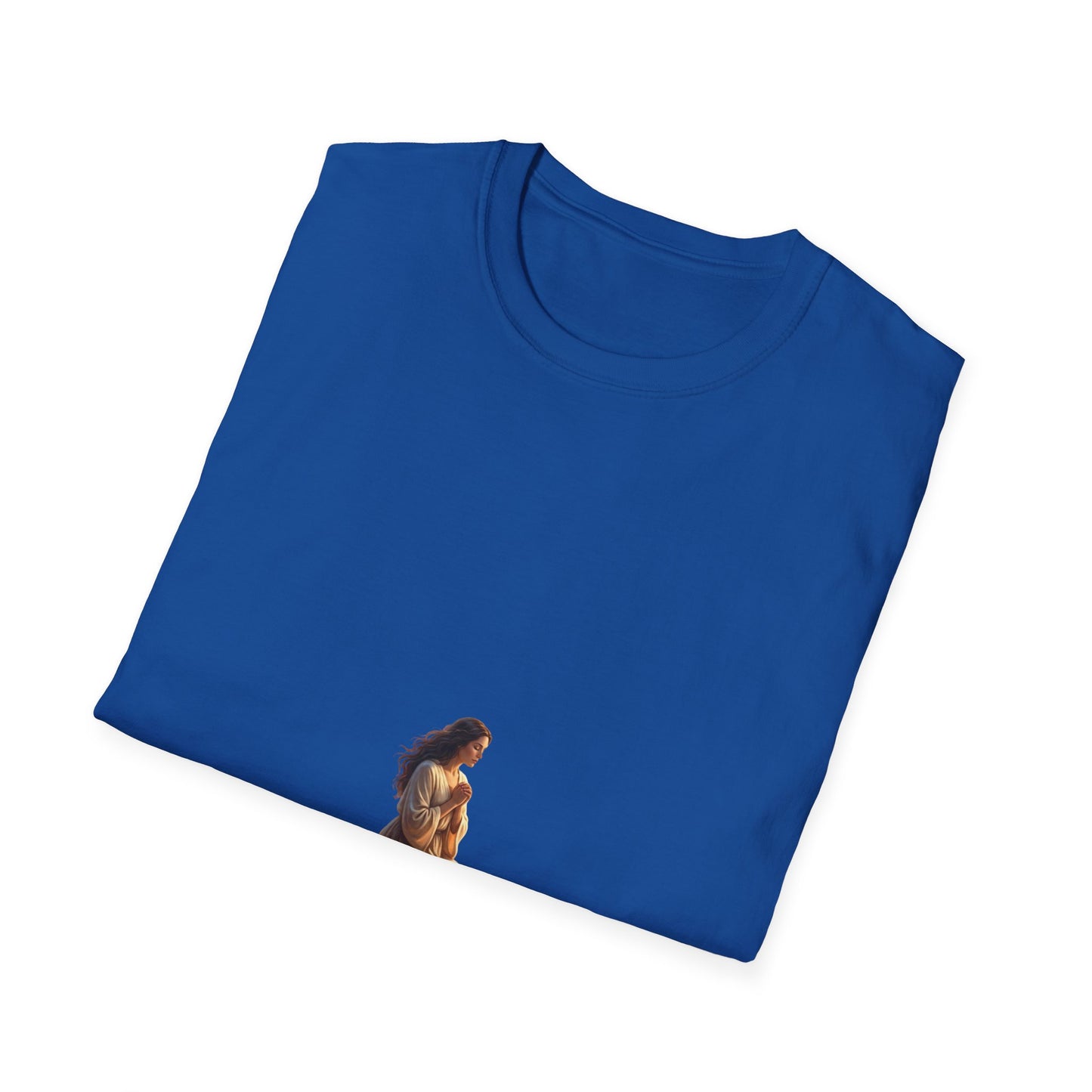 Meditating Woman Minimalist Yoga T-Shirt — Mindful Meditation Tee