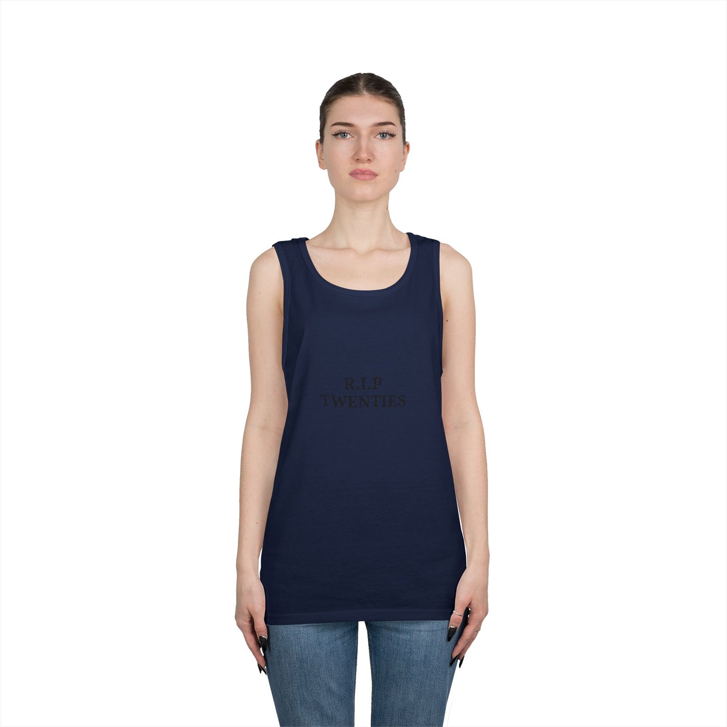 R.I.P. Twenties Tank Top — Funny Millennial Nostalgia Graphic Tank