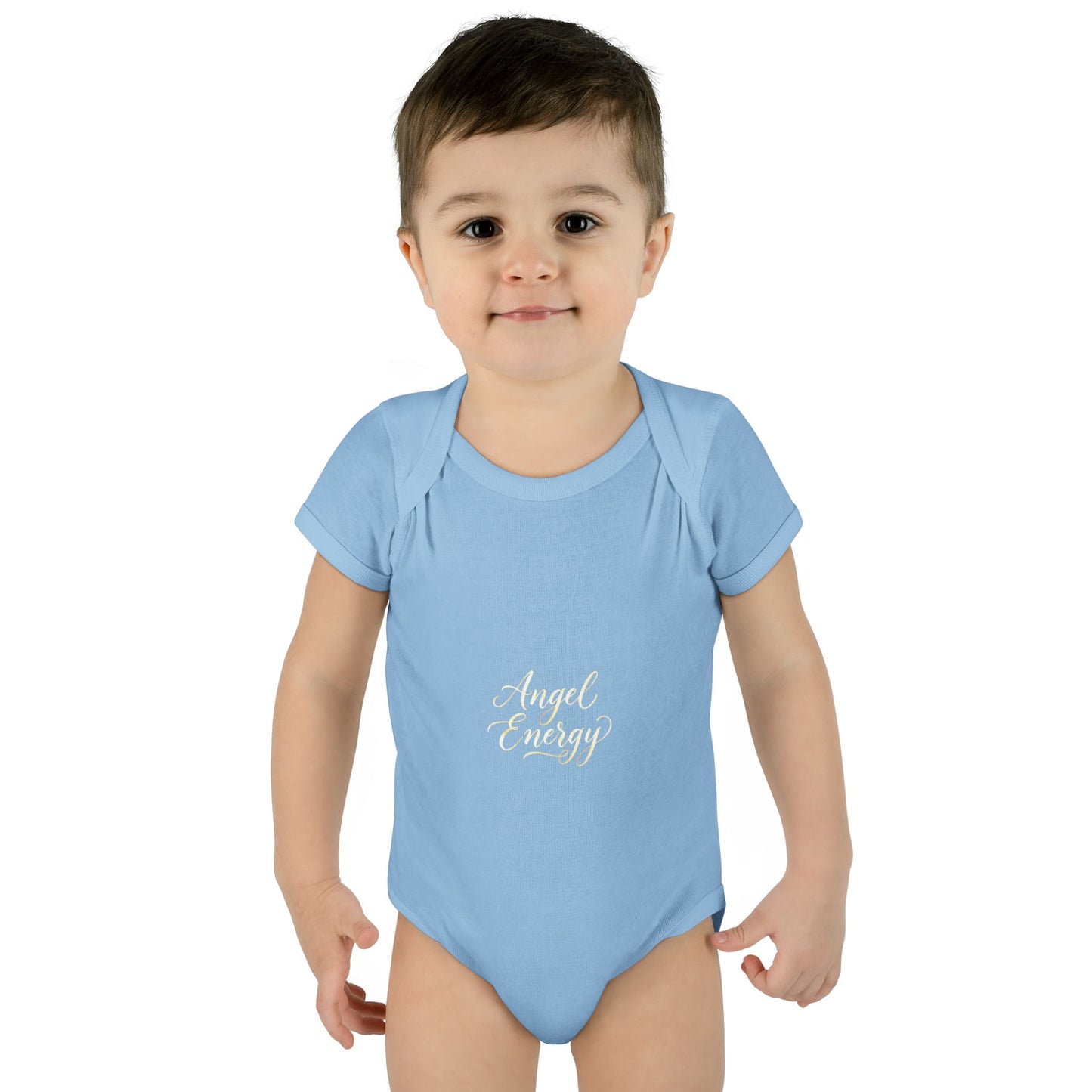 Infant Bodysuit - 'Angel Energy' Cute Baby Onesie (Newborn to 24M)