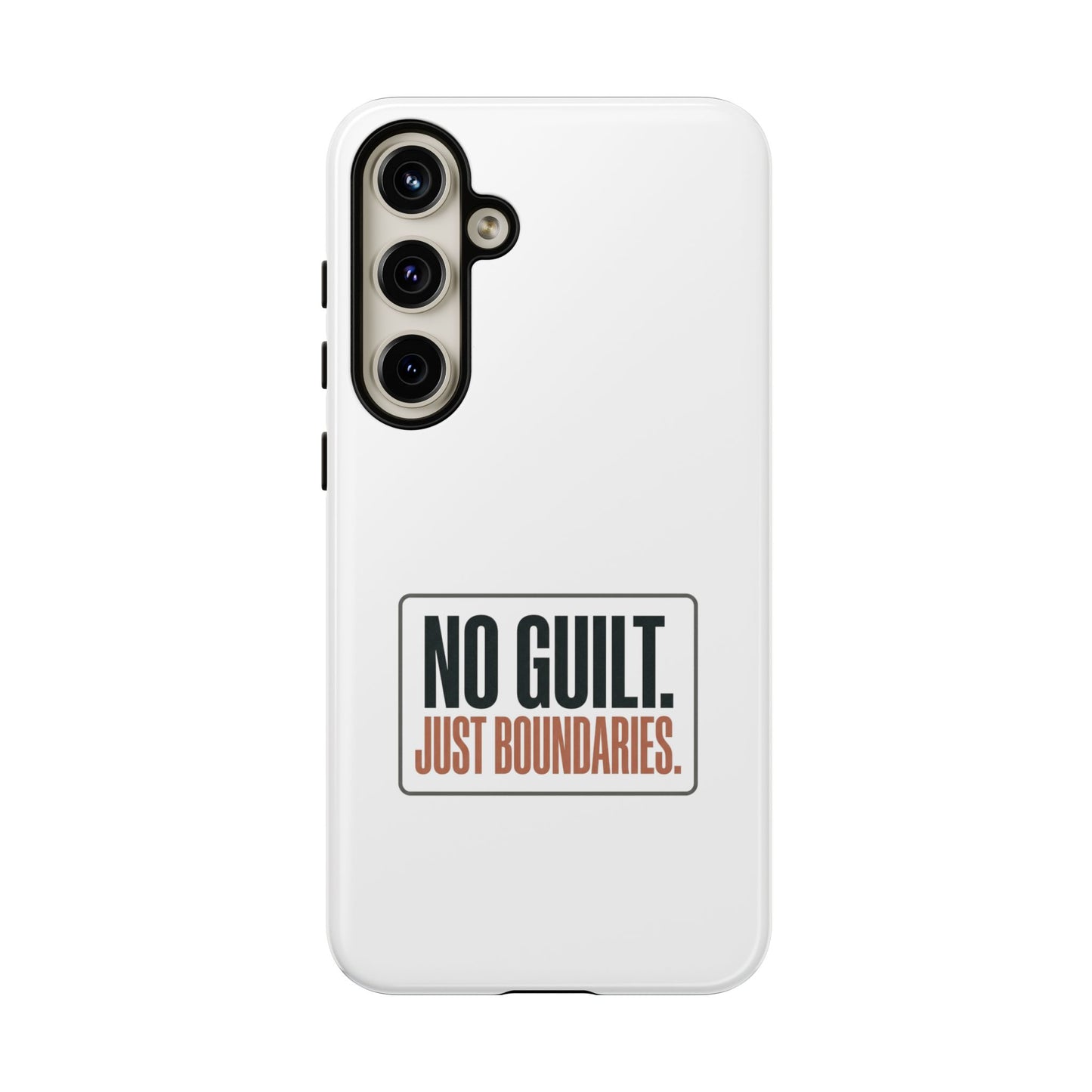 Phone Case — “No Guilt. Just Boundaries.” Motivational Protective Case