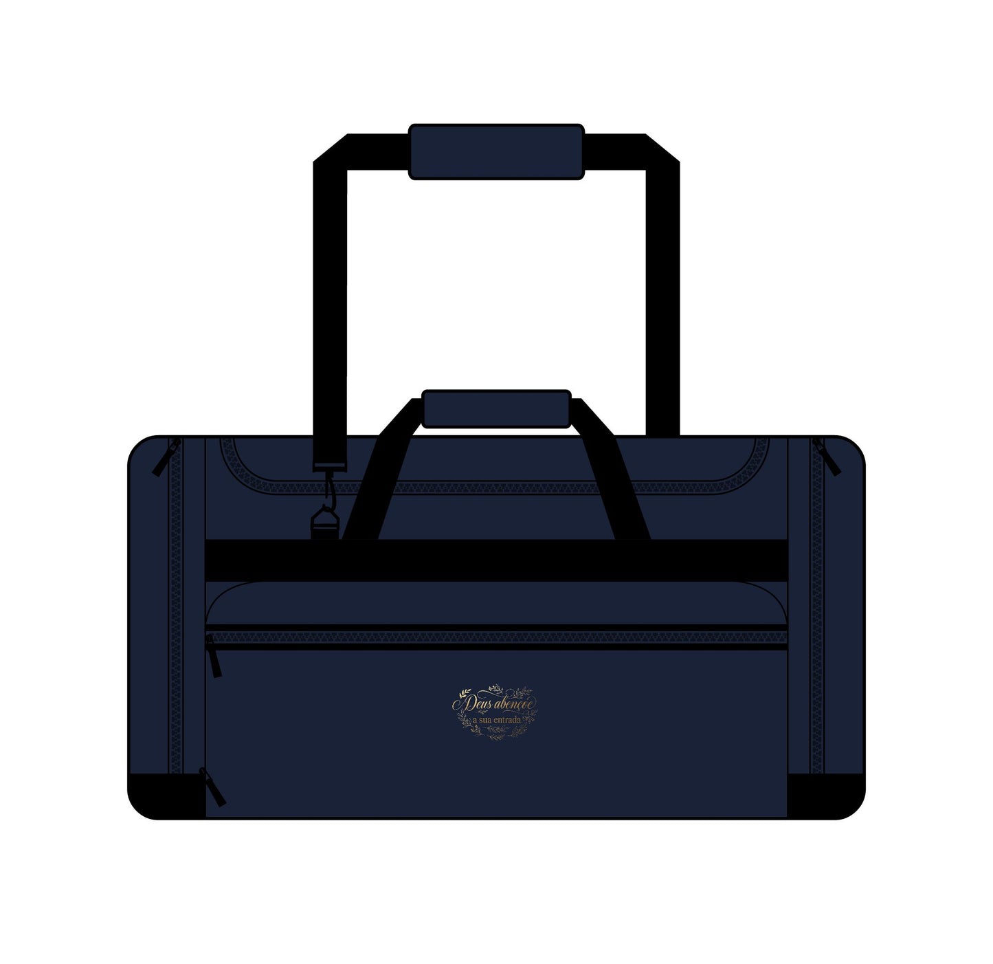 Mala Duffel Explorer Grande 27" – "Deus Abençoe a Sua Entrada e Saída Hoje e Sempre"