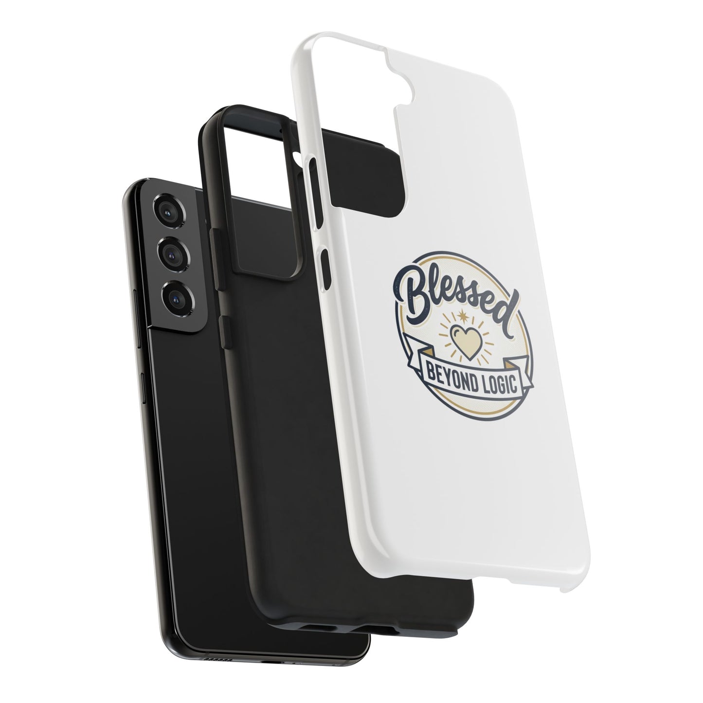 Blessed Beyond Logic Tough Phone Case — Inspirational Christian Phone Cover