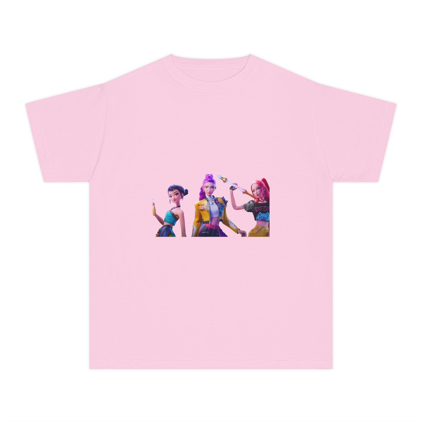 Youth Tee — Colorful Pop Trio Graphic Shirt
