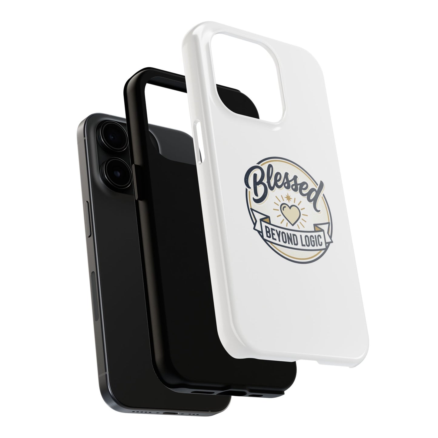 Blessed Beyond Logic Tough Phone Case — Inspirational Christian Phone Cover