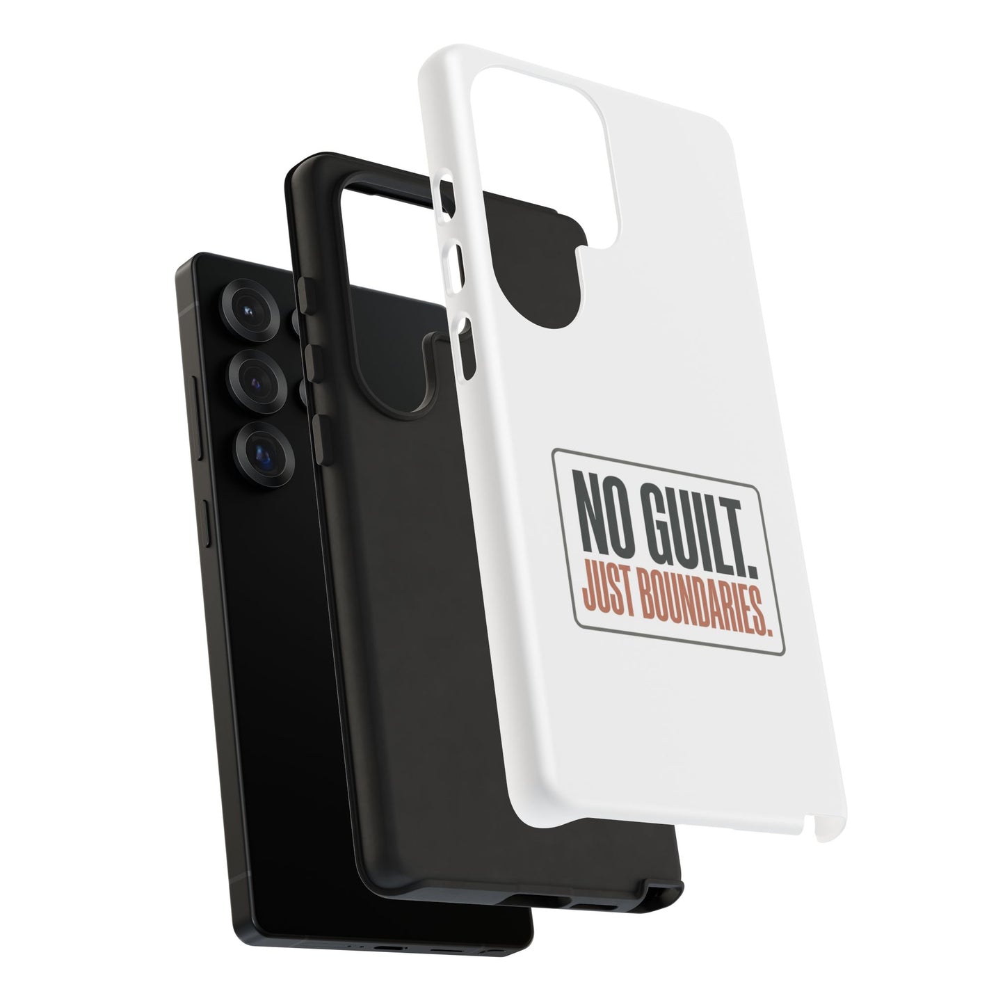 Phone Case — “No Guilt. Just Boundaries.” Motivational Protective Case