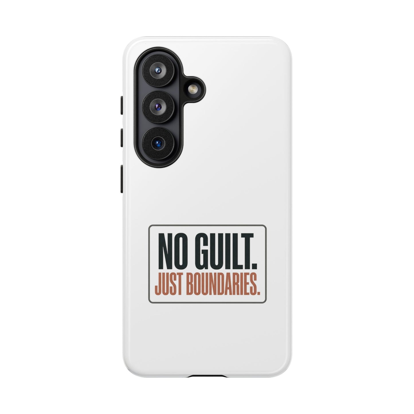 Phone Case — “No Guilt. Just Boundaries.” Motivational Protective Case