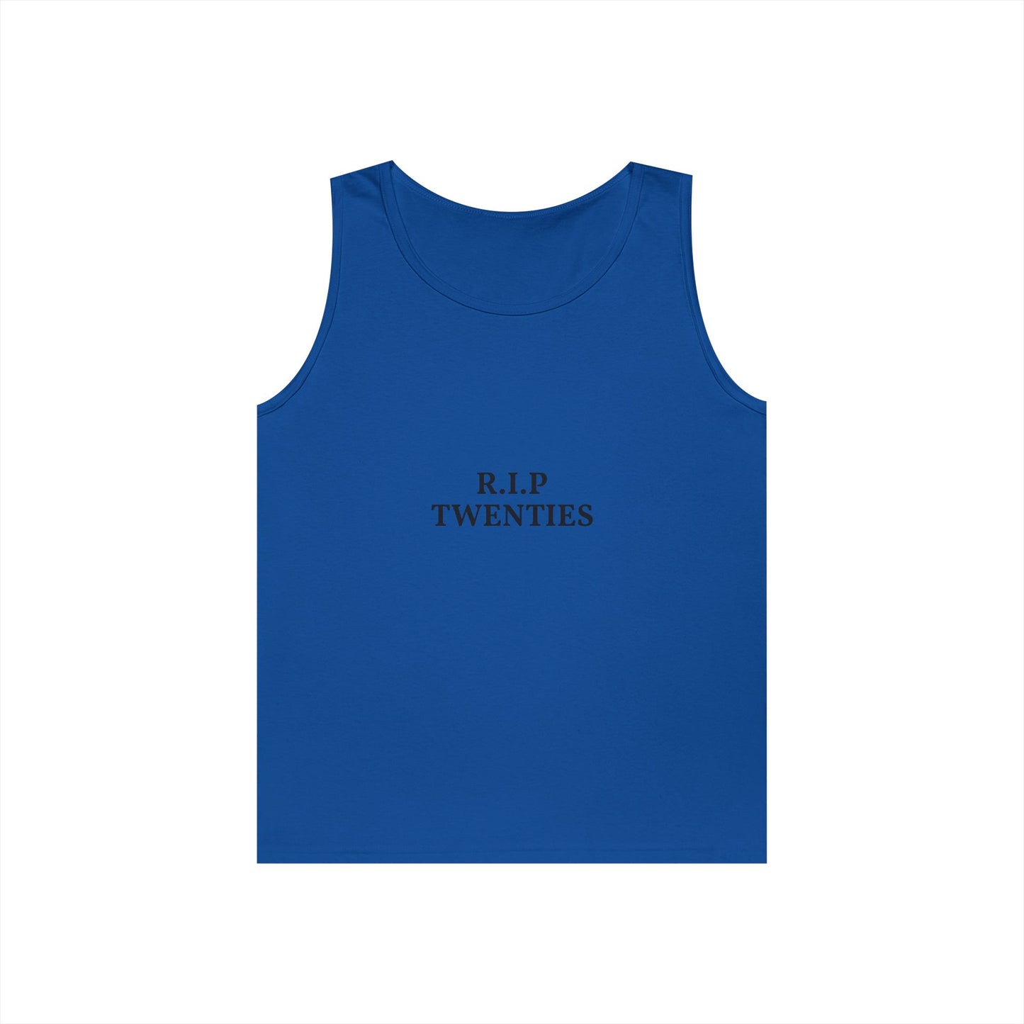 R.I.P. Twenties Tank Top — Funny Millennial Nostalgia Graphic Tank