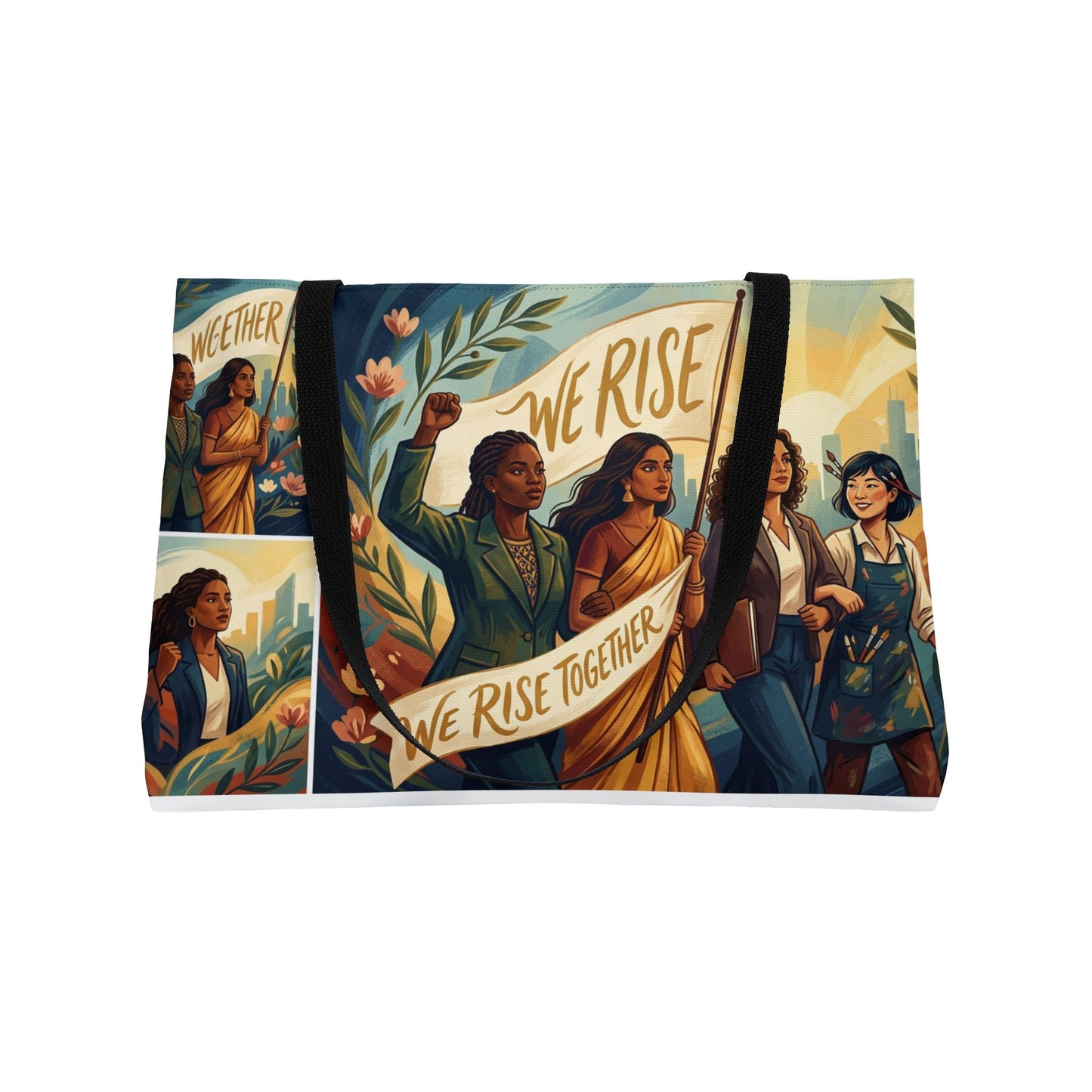 We Rise Together Weekender Tote Bag — Empowerment Beach & Travel Tote