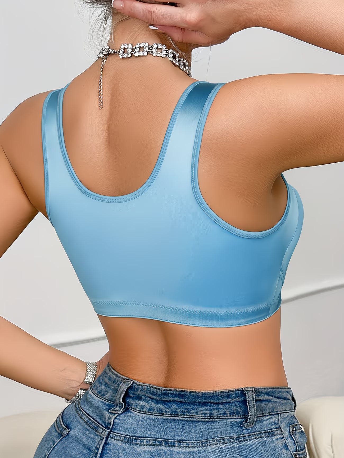 SilkGlow™ Seamless Satin Bra | Soft Support Everyday Comfort Bra for Women