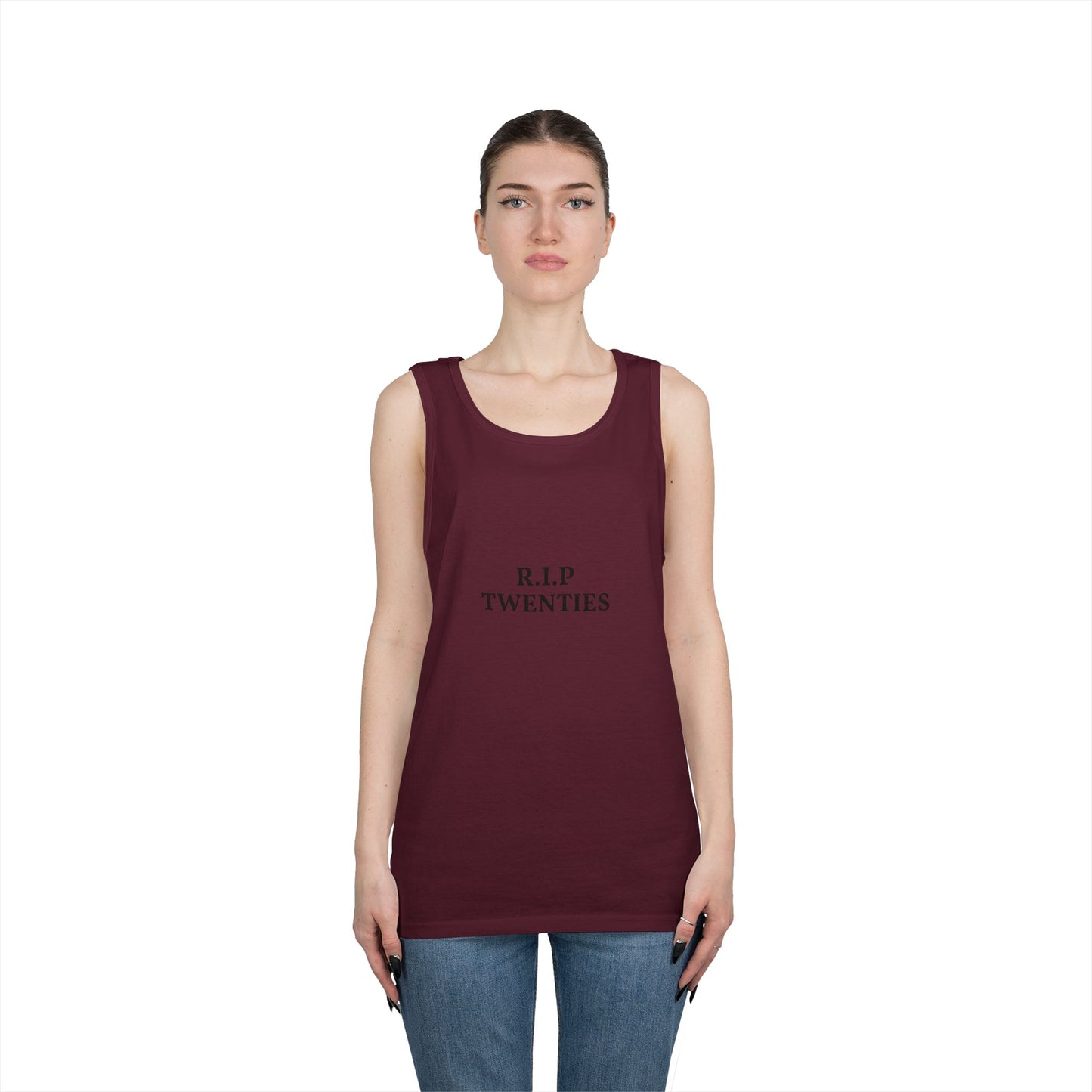R.I.P. Twenties Tank Top — Funny Millennial Nostalgia Graphic Tank