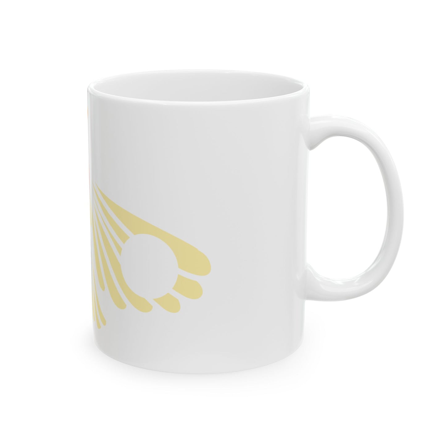 Moth & Crescent Ceramic Mug – Caneca de Cerâmica com Mariposa e Lua Crescente