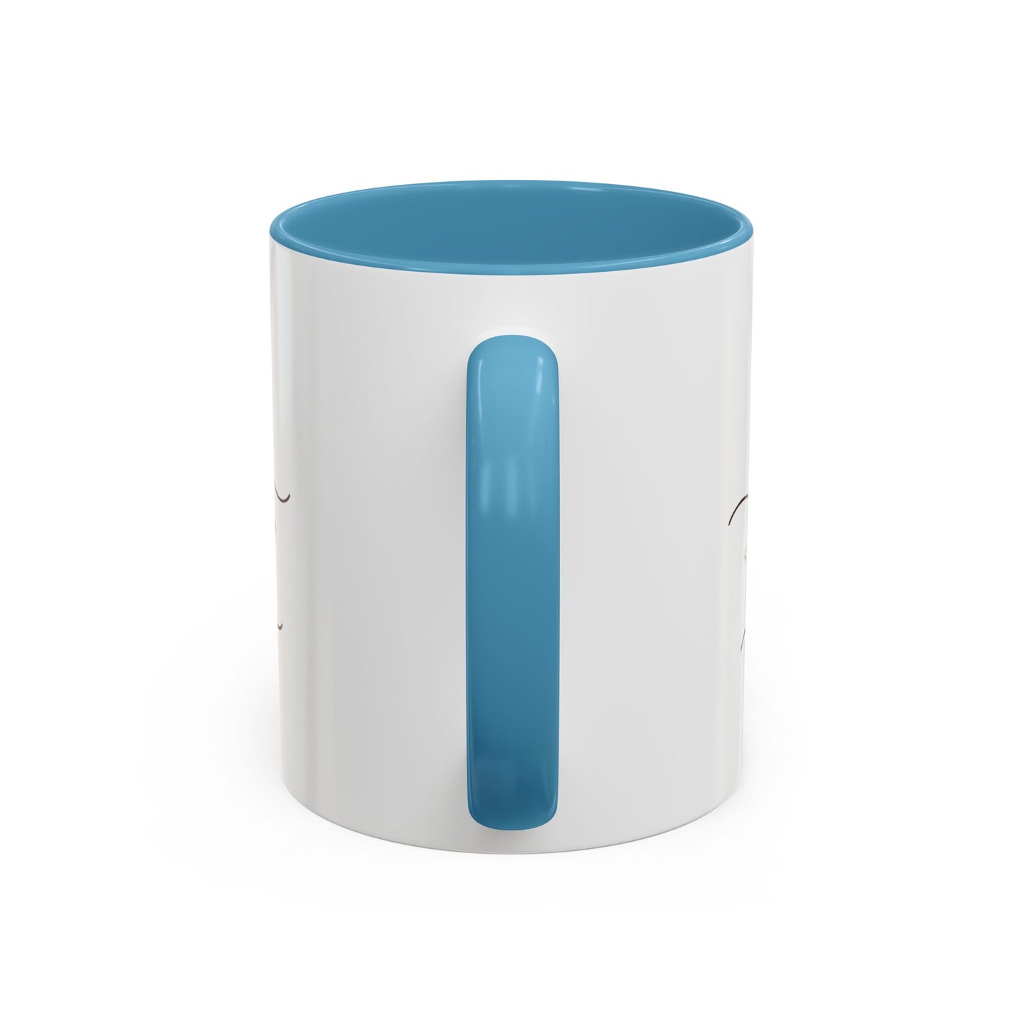 Personalized Accent Coffee Mug — “Just Like Everything You Do”