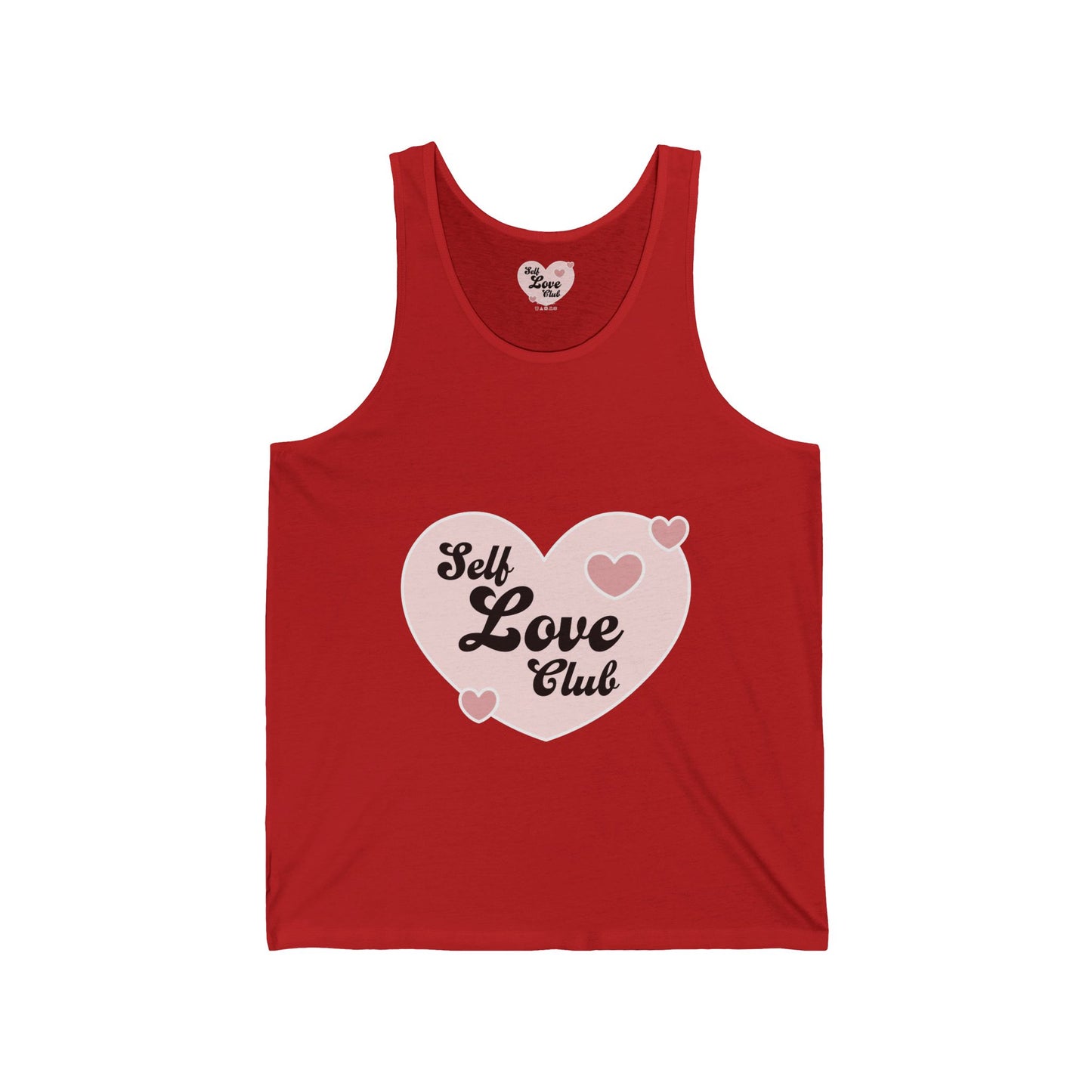 Self Love Club Tank Top — Pink Heart Wellness Graphic Tank