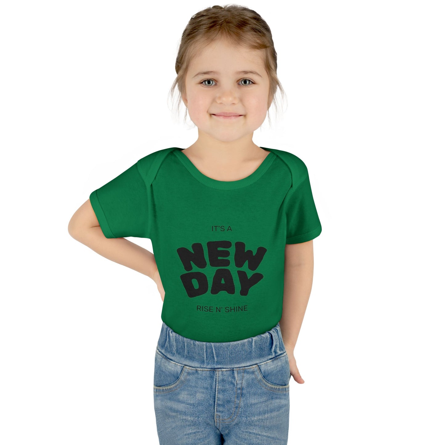 Infant Bodysuit "It's a New Day — Rise N' Shine" Baby Onesie