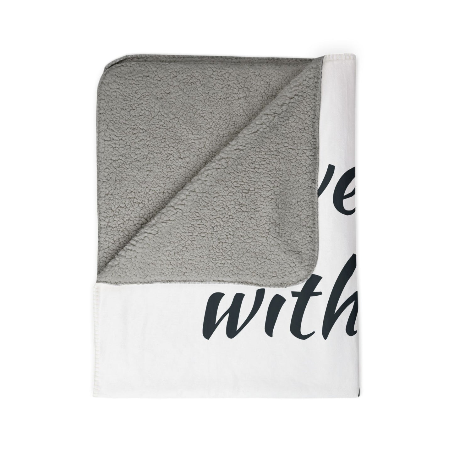 Sherpa Blanket — "I Love You With All My Butt" Funny Valentine Cozy Throw