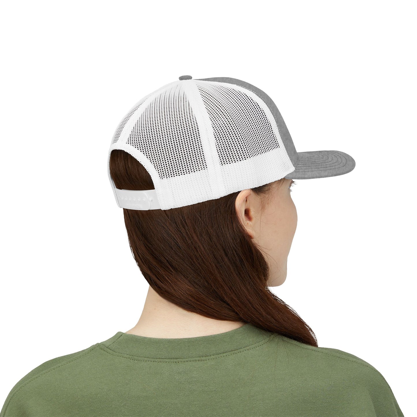 Hustle Snapback Trucker Cap – Embroidered 'Hustle' Logo Mesh Hat