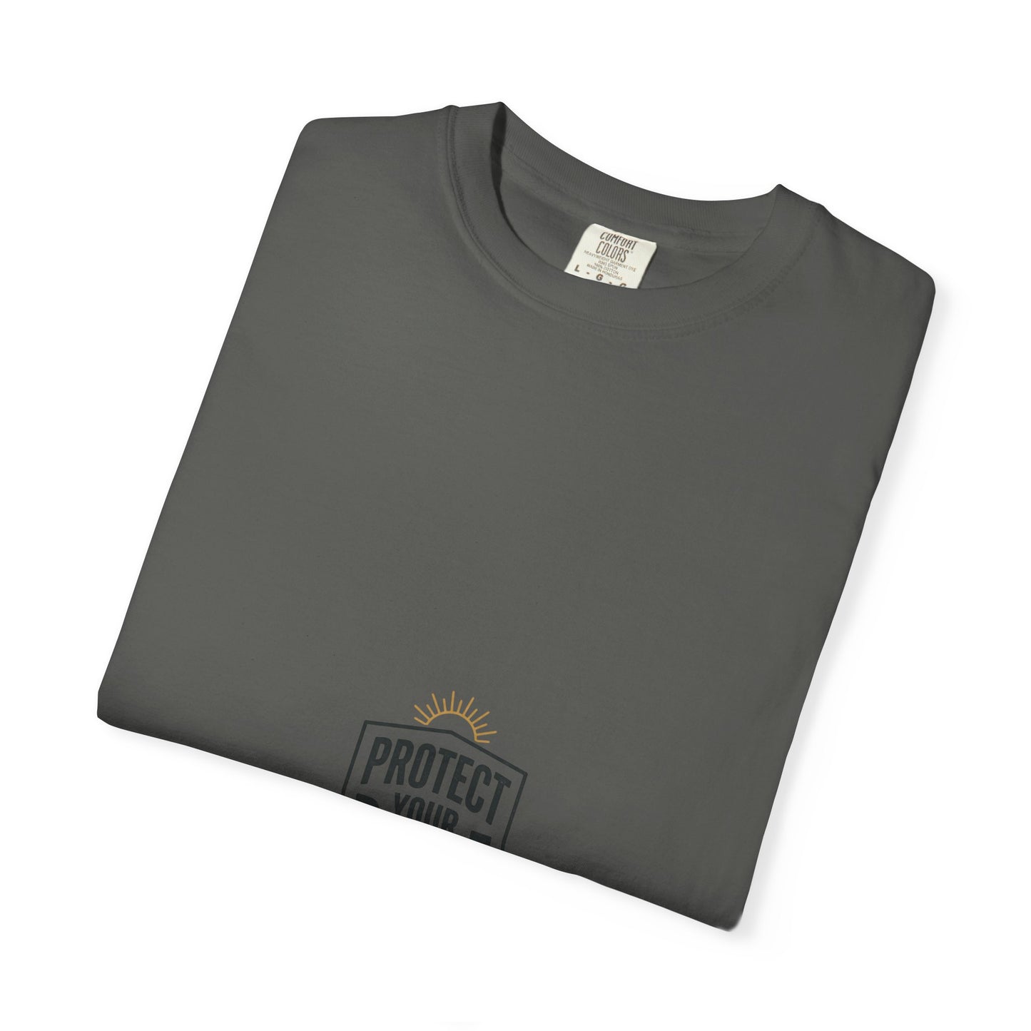 Protect Your Peace T-Shirt — Minimal Shield Graphic, Inspirational Casual Tee