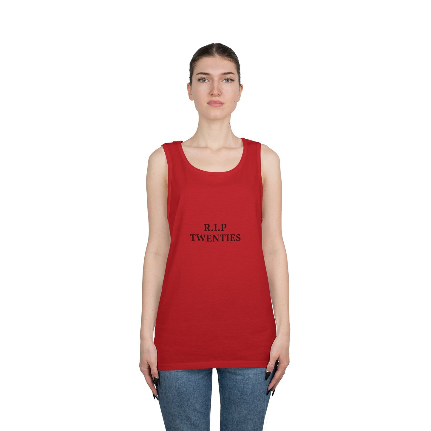 R.I.P. Twenties Tank Top — Funny Millennial Nostalgia Graphic Tank