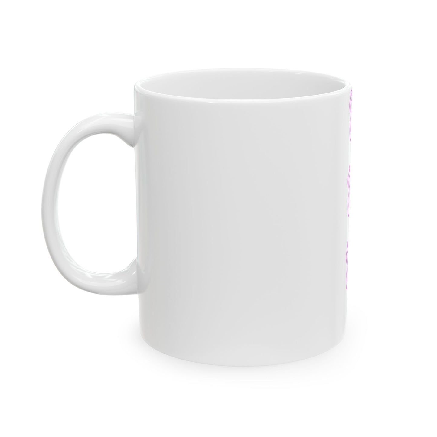Pink Flamingo Stack Ceramic Mug — Cute Tropical Coffee Cup (11oz & 15oz)