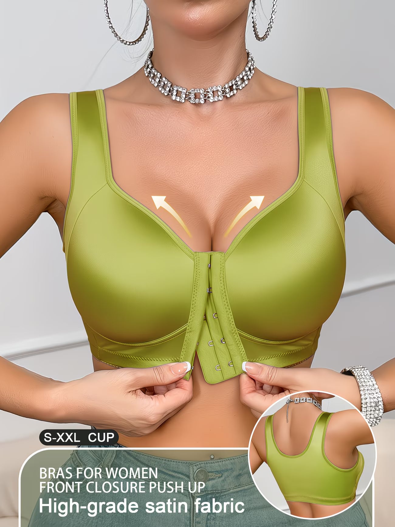 SilkGlow™ Seamless Satin Bra | Soft Support Everyday Comfort Bra for Women