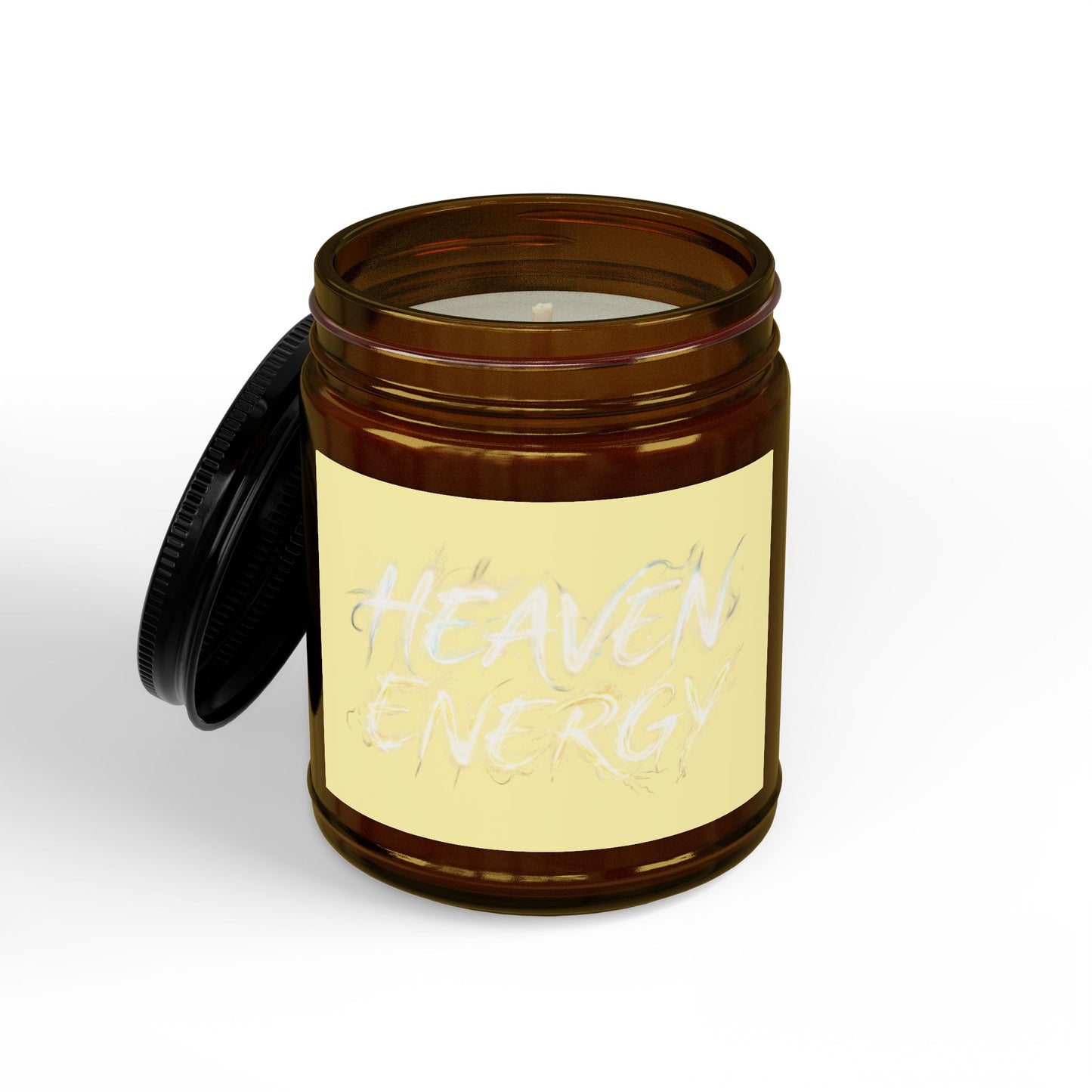 Scented Soy Candle — "Heaven Energy" Amber Jar (4oz & 9oz)