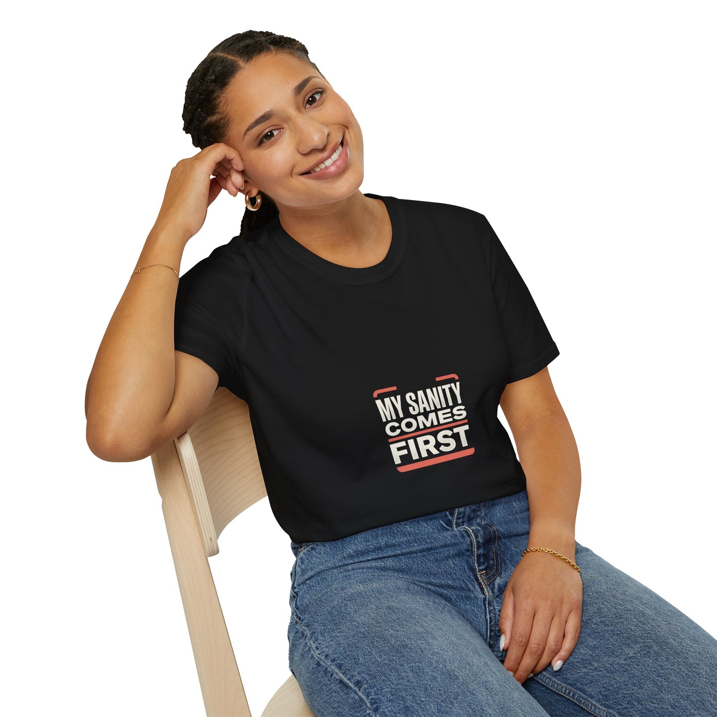 T‑Shirt — Minimal 'My Sanity Comes First' Graphic Tee