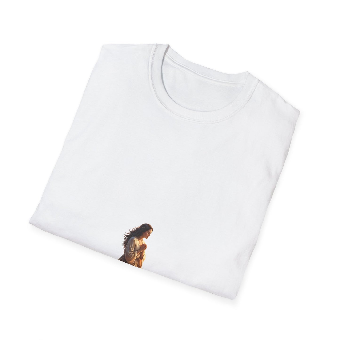 Meditating Woman Minimalist Yoga T-Shirt — Mindful Meditation Tee