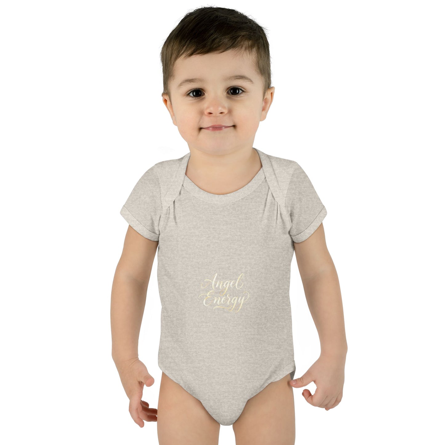 Infant Bodysuit - 'Angel Energy' Cute Baby Onesie (Newborn to 24M)