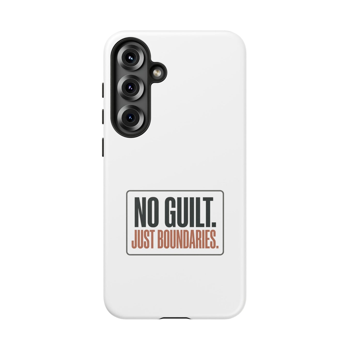 Phone Case — “No Guilt. Just Boundaries.” Motivational Protective Case