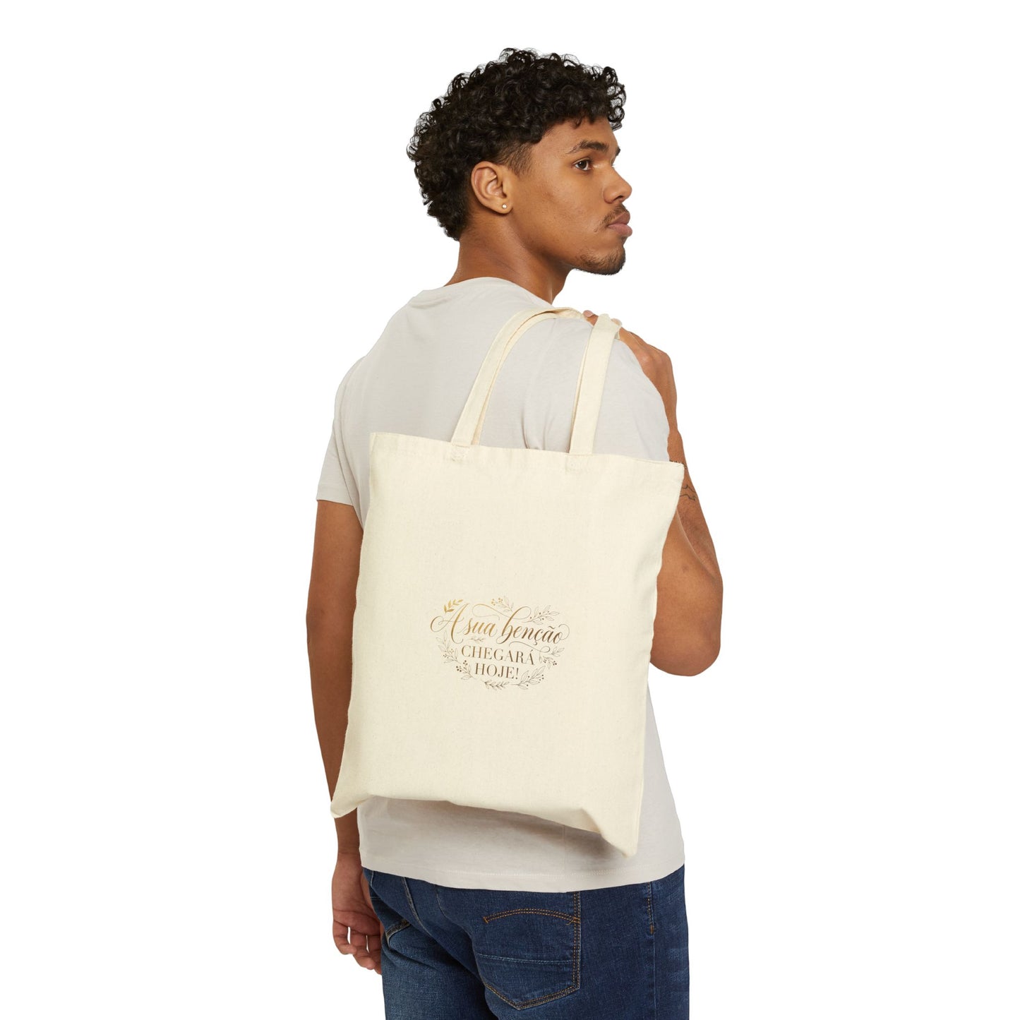 Tote Bag Cristã Personalizada – "A Sua Bênção Chegará Hoje" | Inspirada na Mensagem de Valnice Vanessa