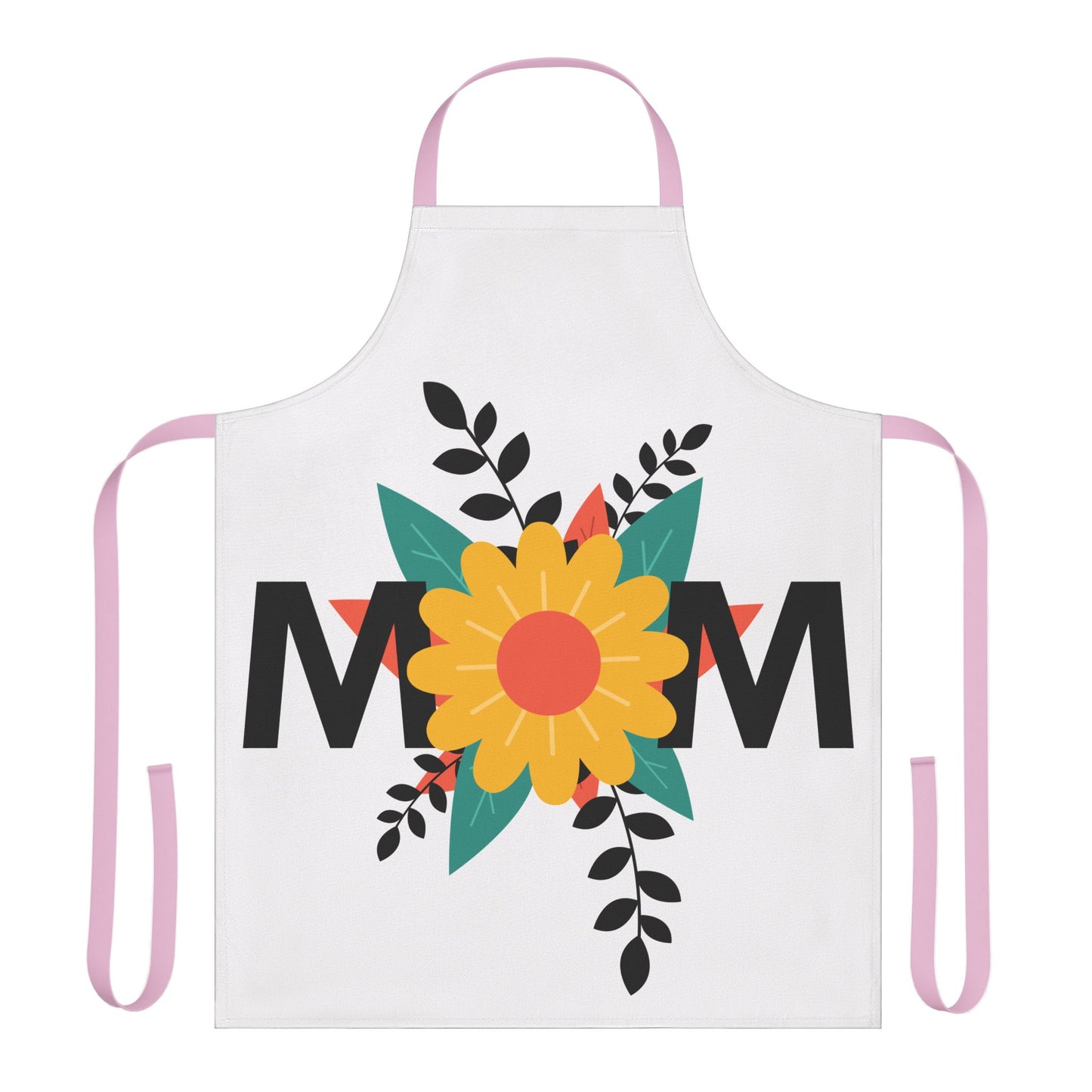Mom Apron, 5-Color Straps (AOP)
