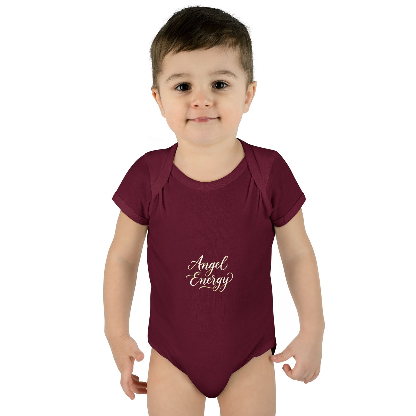 Infant Bodysuit - 'Angel Energy' Cute Baby Onesie (Newborn to 24M)