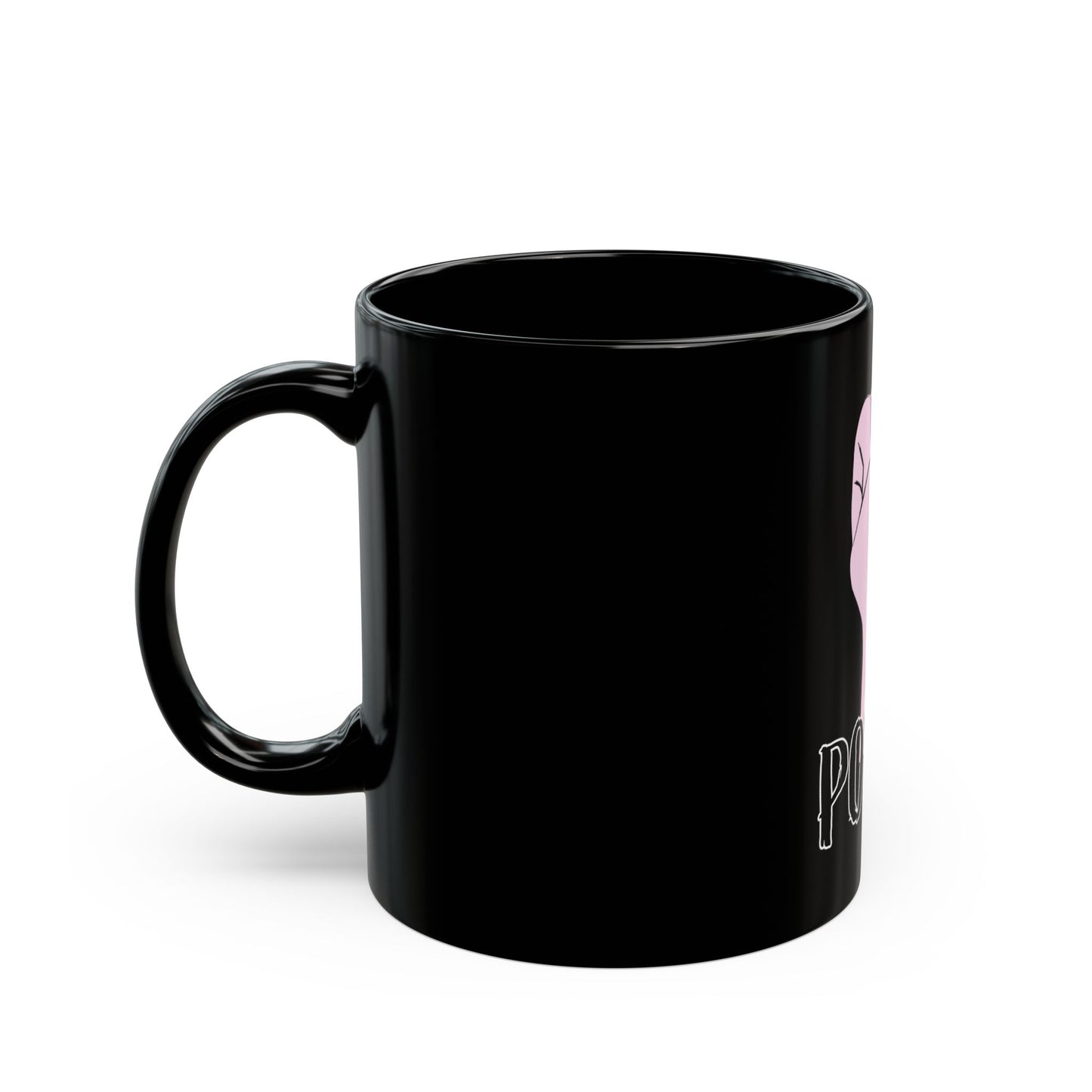 GRL Power Black Mug — Feminist Fist Coffee Cup (11oz, 15oz)
