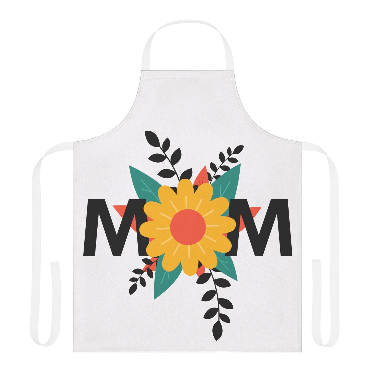 Mom Apron, 5-Color Straps (AOP)