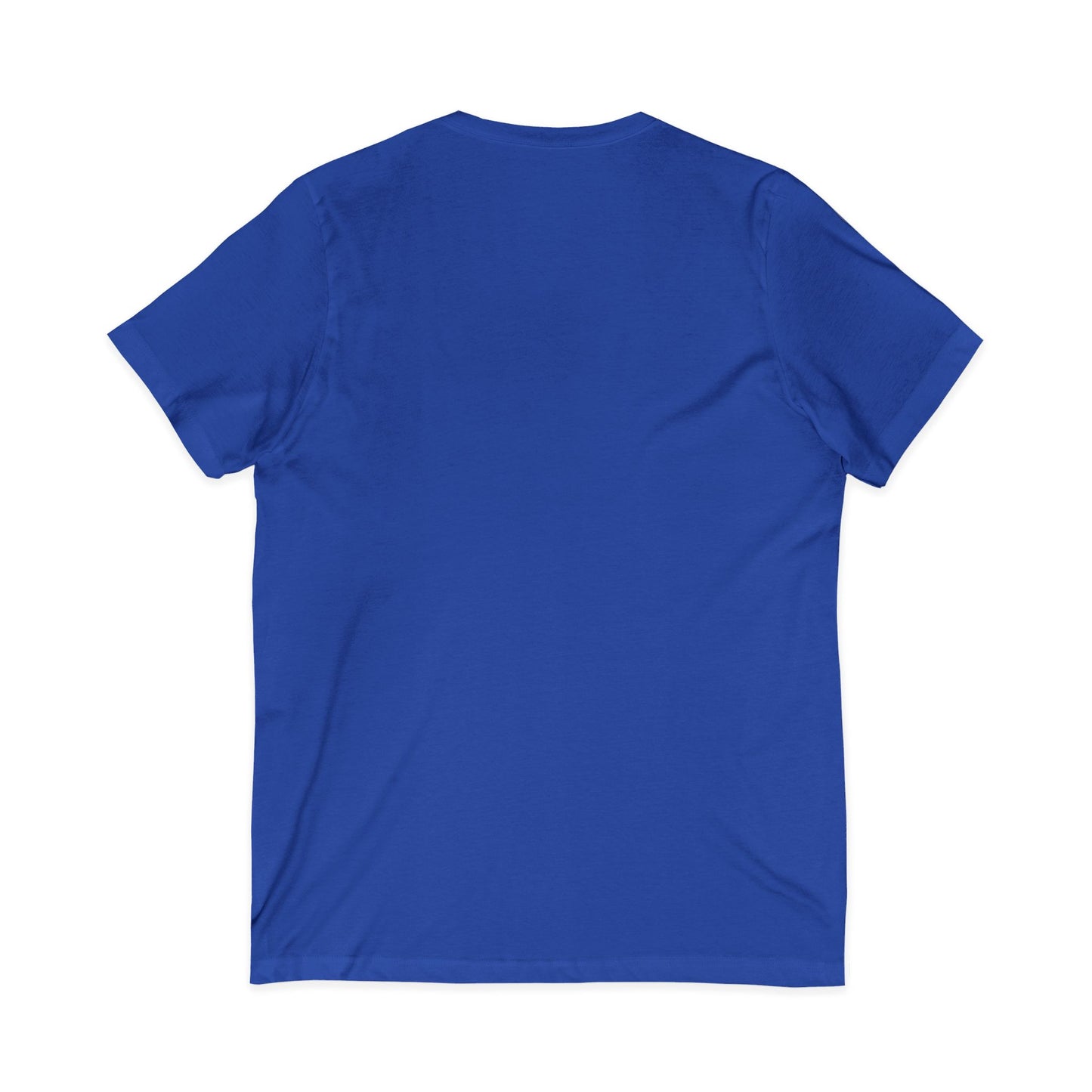 King of Cups Playing Card V‑Neck Tee — Retro Minimalist Tarot/Deck Design