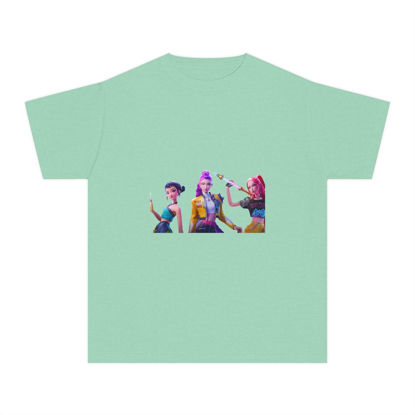 Youth Tee — Colorful Pop Trio Graphic Shirt