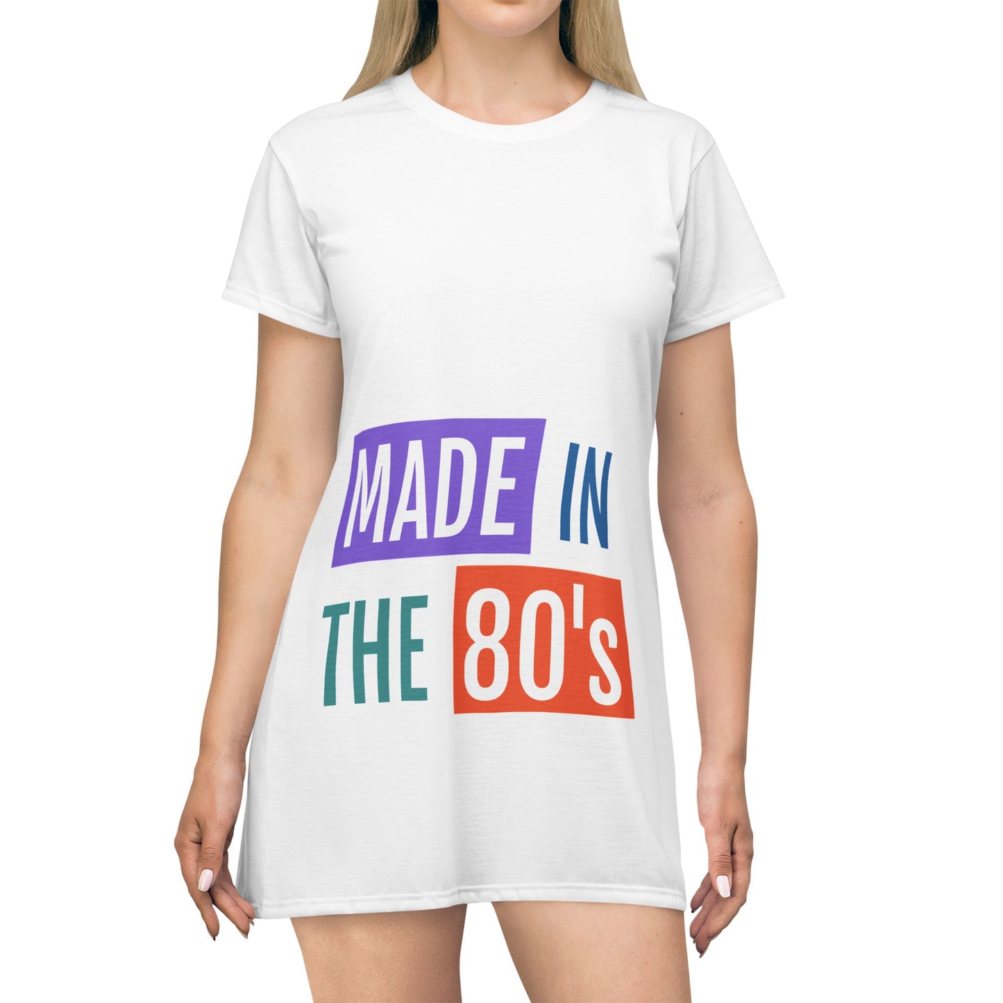 Made in the 80's T-Shirt Dress – Retro 80s Birthday Gift