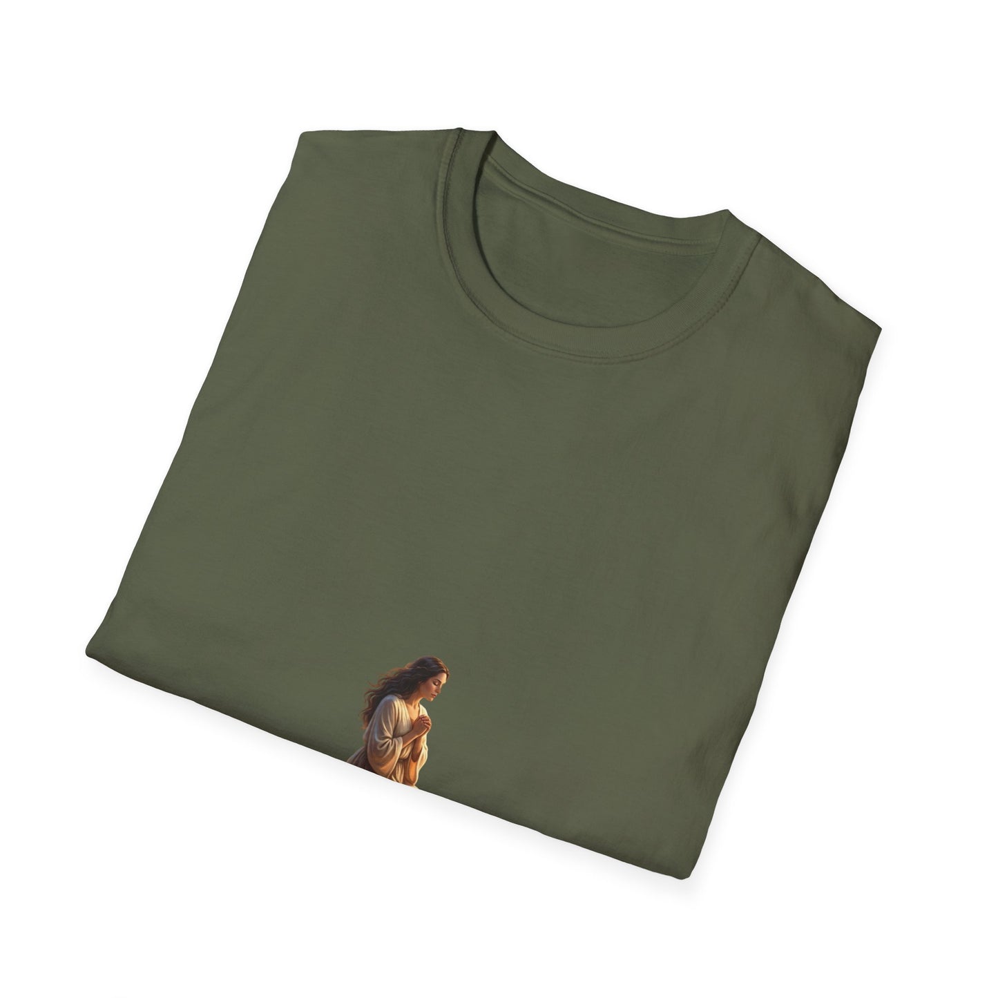 Meditating Woman Minimalist Yoga T-Shirt — Mindful Meditation Tee