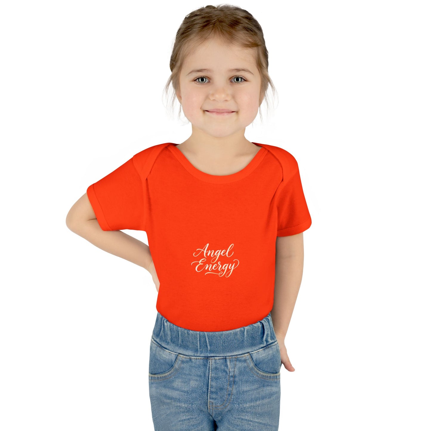 Infant Bodysuit - 'Angel Energy' Cute Baby Onesie (Newborn to 24M)