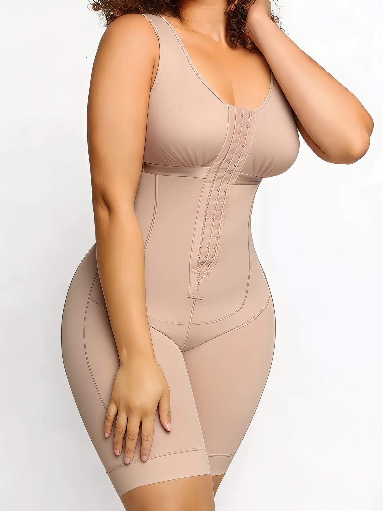 ColombianCurve™ Plus Size Faja Bodysuit | High Compression Full Body Shapewear with Butt Lift & Thigh Control