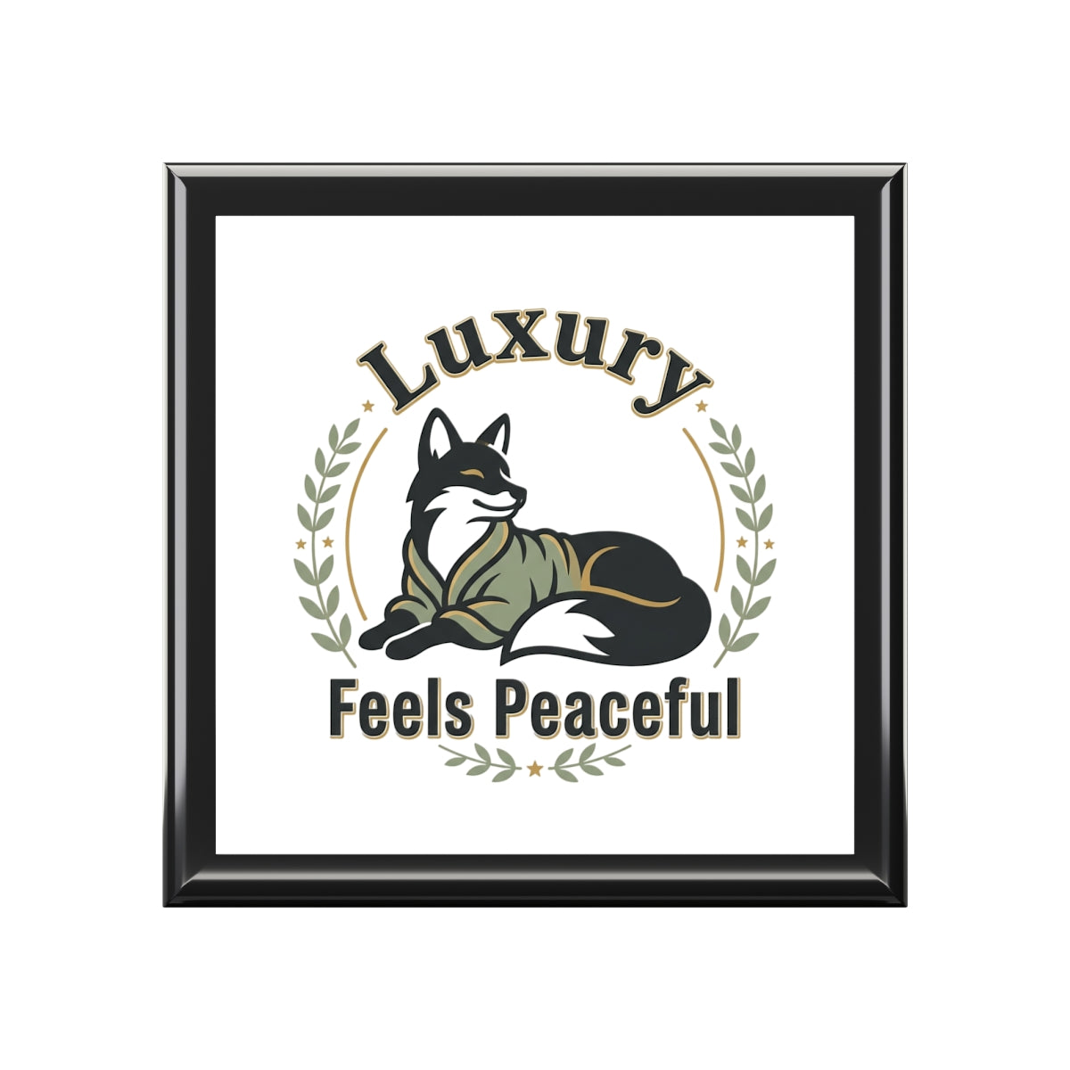 Luxury Feels Peaceful Jewelry Box — Elegant Fox Design