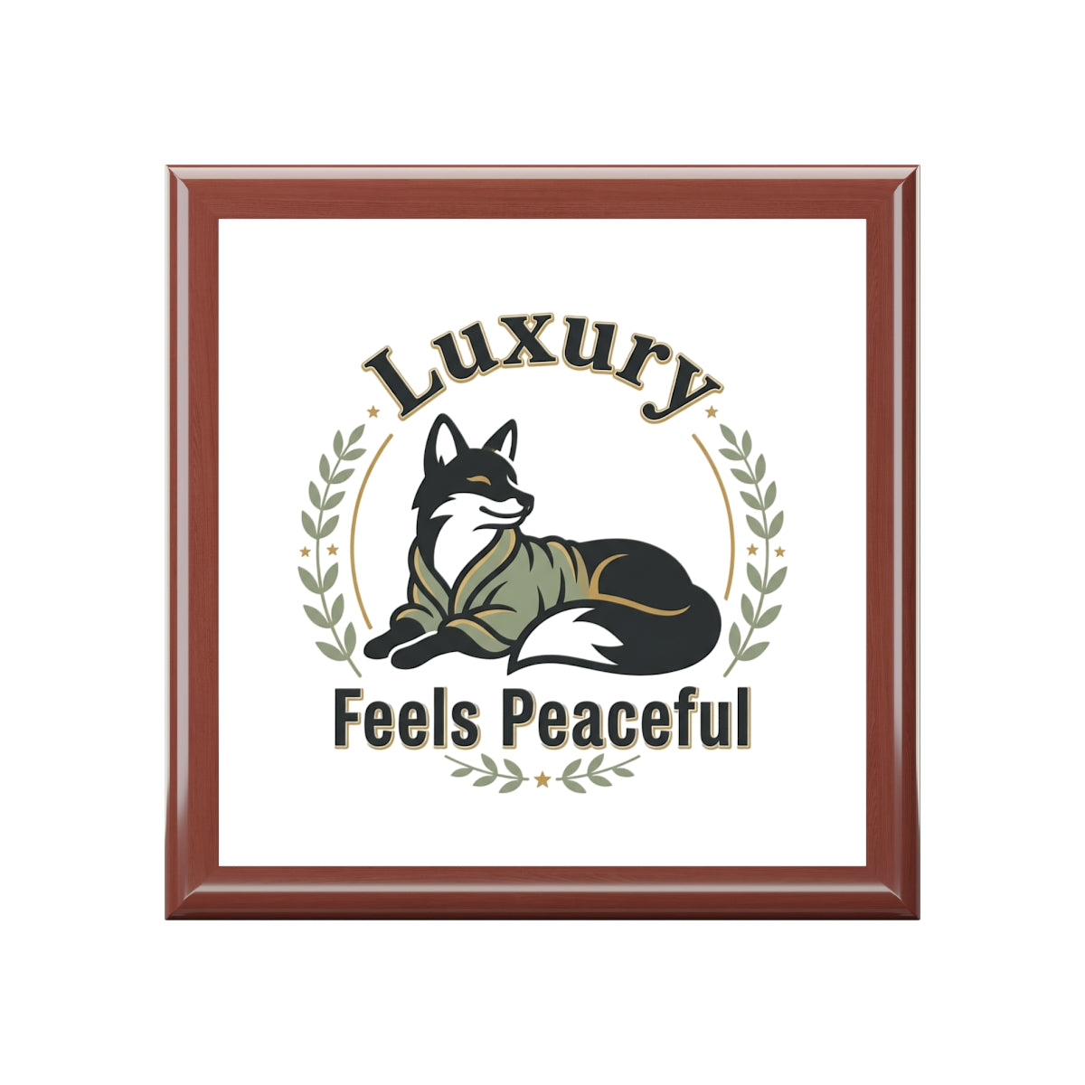 Luxury Feels Peaceful Jewelry Box — Elegant Fox Design