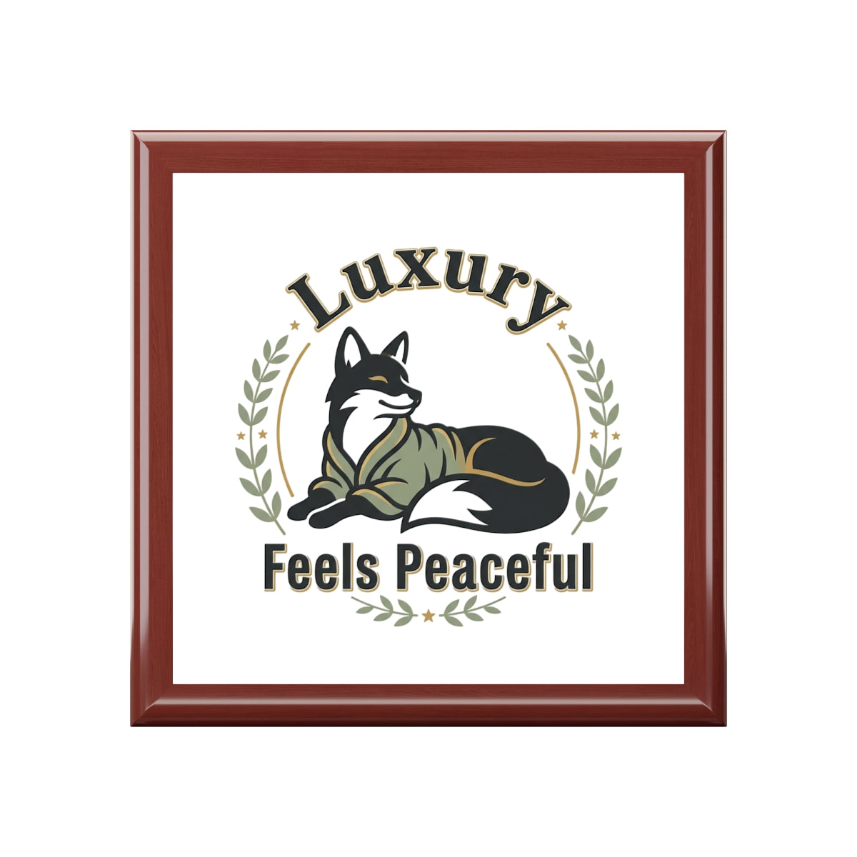 Luxury Feels Peaceful Jewelry Box — Elegant Fox Design